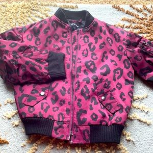 Art class girls styling jacket. Leopard print Balloon sleeve -w/ pockets . Sz XS